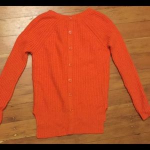 womens xs orange CASHMERE sweater